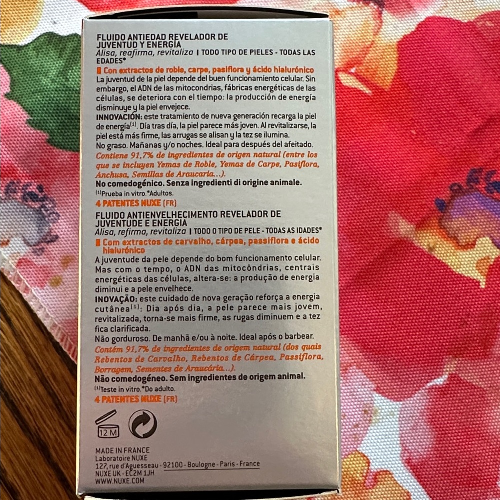NUX Men Nuxellence Anti-Aging Fluid - 1/order - Picture 3 of 5